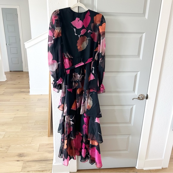 NWT Anthropologie Hutch Long Sleeve V Neck Wrap Maxi Dress - Picture 9 of 10